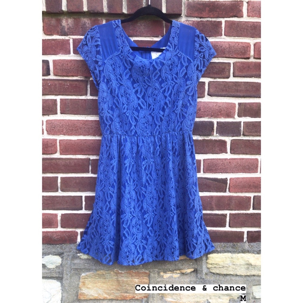 Blue lacey summer dress